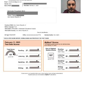 Buy TOEFL Certificate